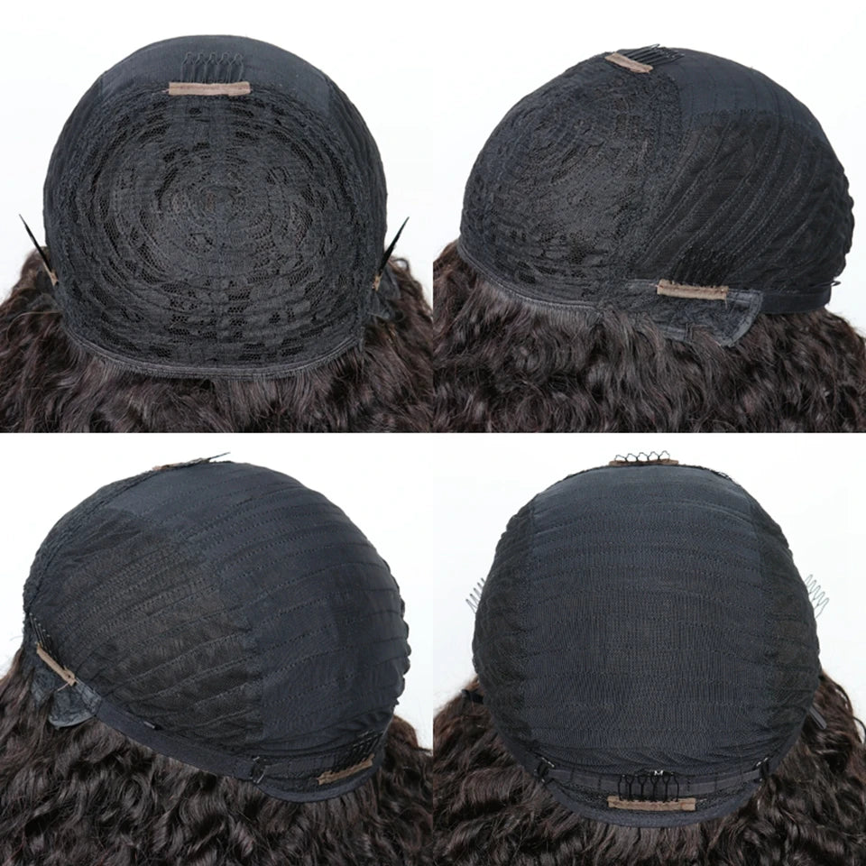 Peruca Afro Curly Bob Franja 40 cm