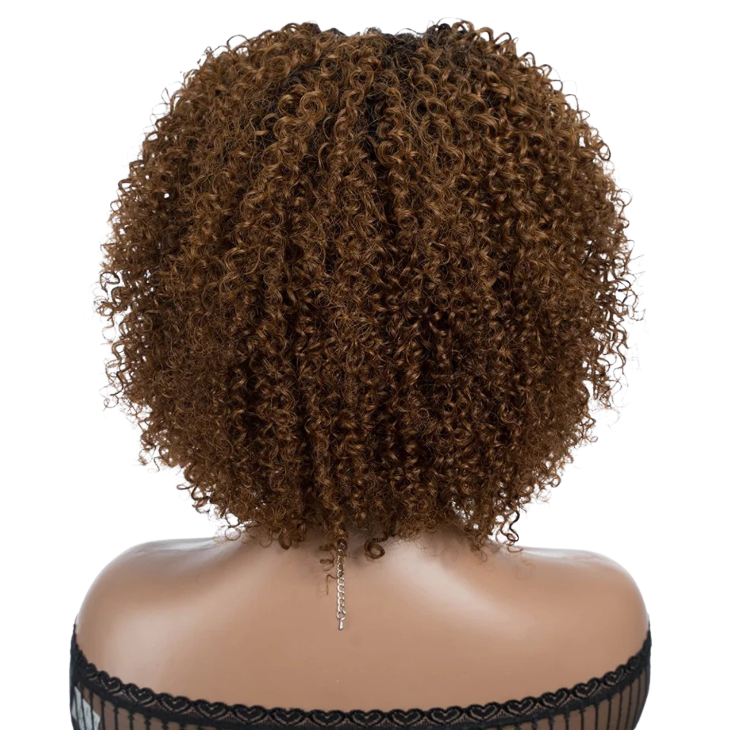 Peruca Curly Bob com Franja 30 cm