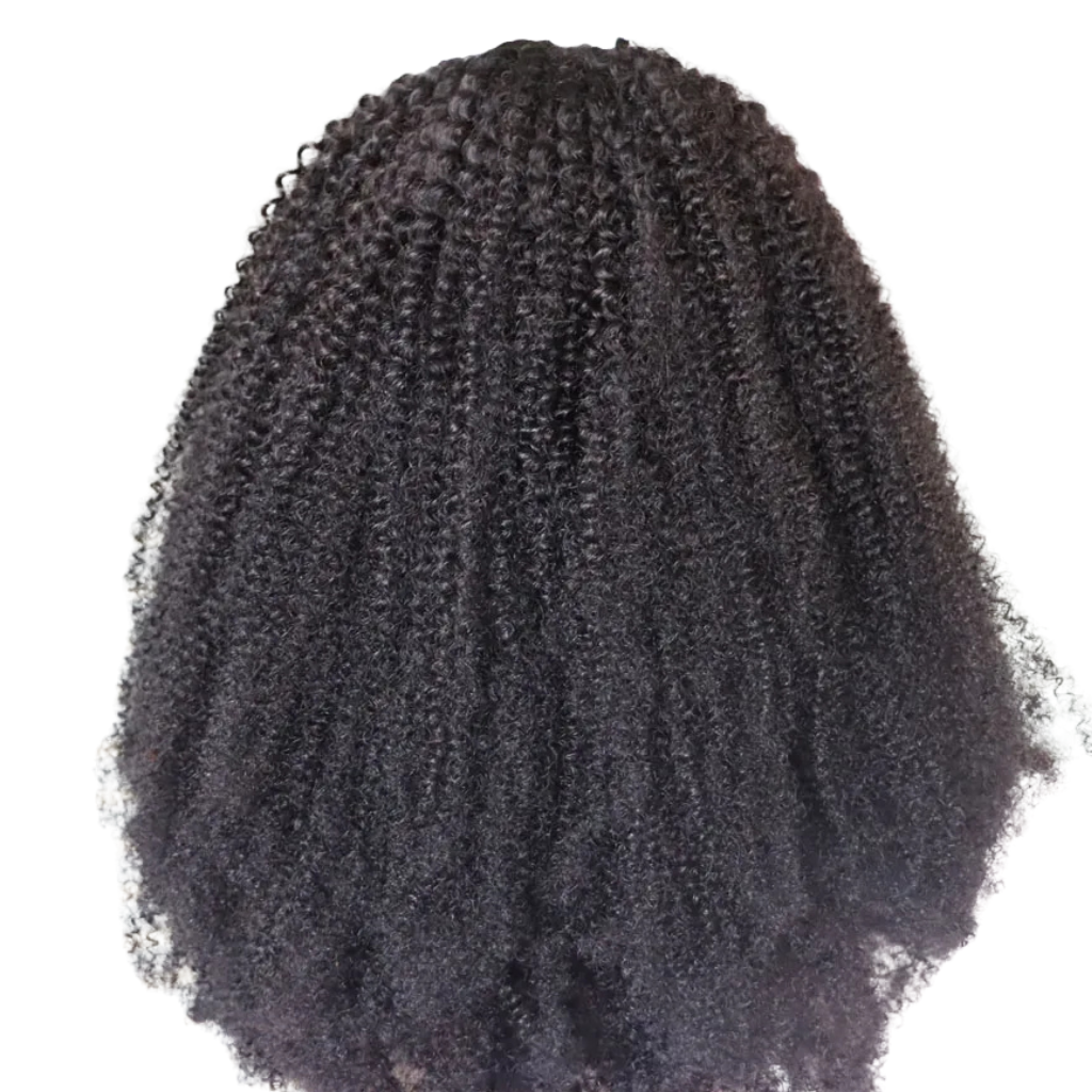 Peruca Afro Kinky U/V Part - Cabelo Humano 25 a 60 cm