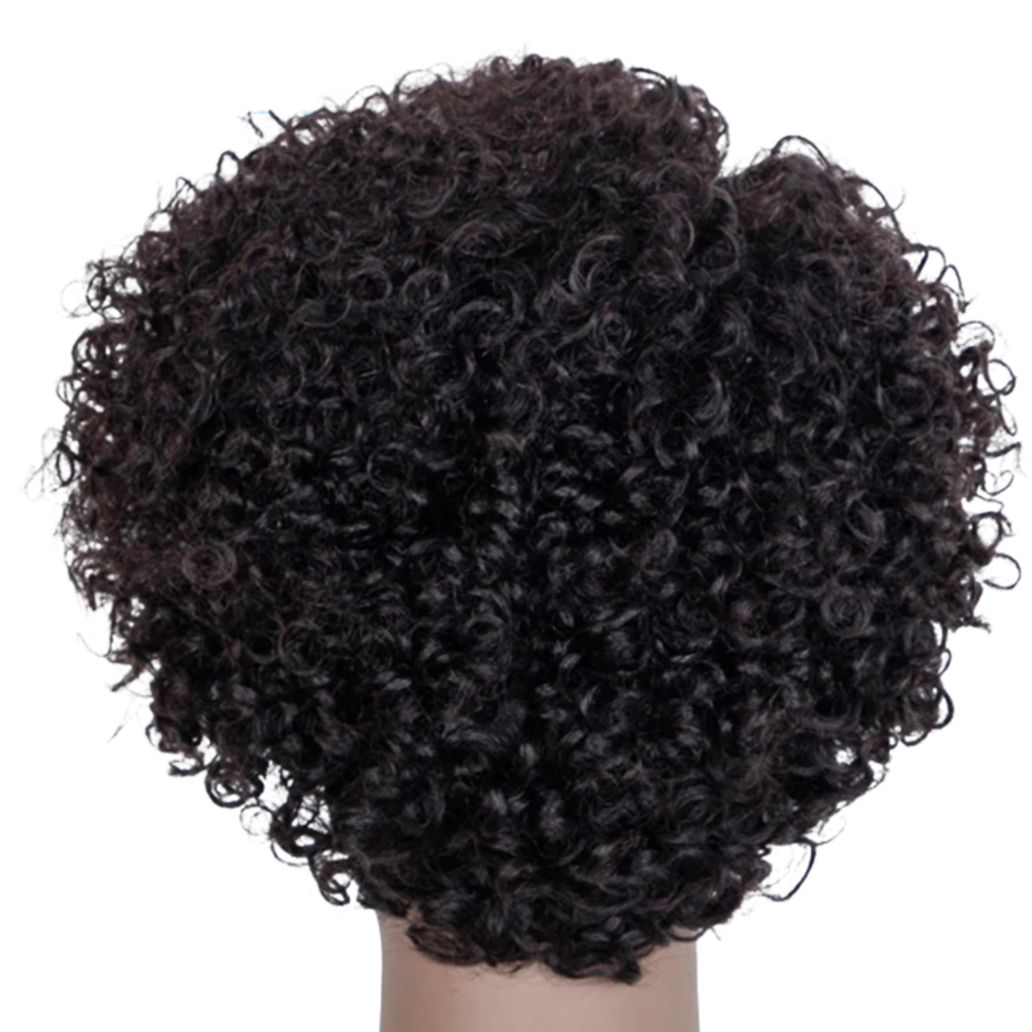 Peruca Pixie Cut Afro Coily Preto 20cm