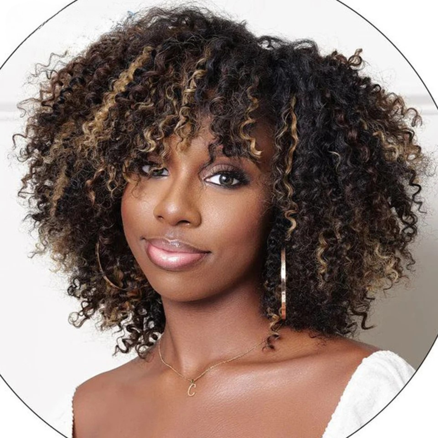 Peruca Afro Coily Brown 30 cm La Dandara