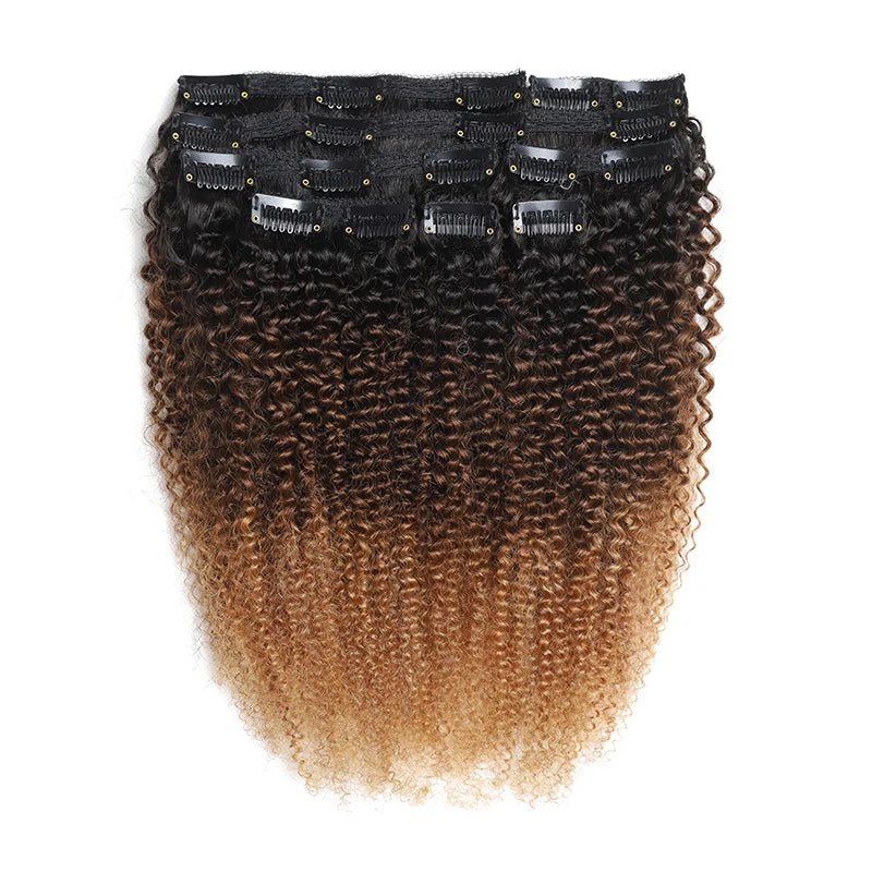 Cabelo Humano Afro Coily Tic-Tac Degradê 30 a 60 cm