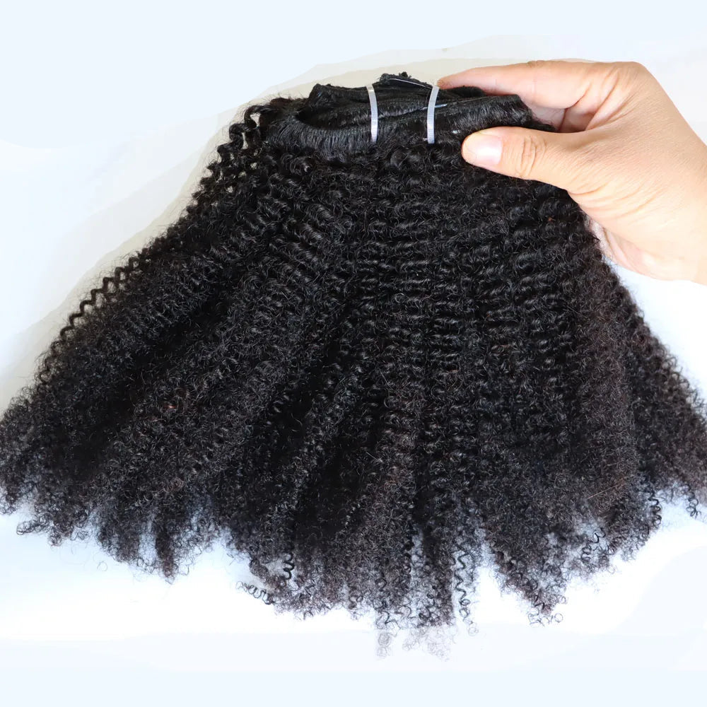 Cabelo Humano Tic-Tac Afro Kinky 25 a 60 cm