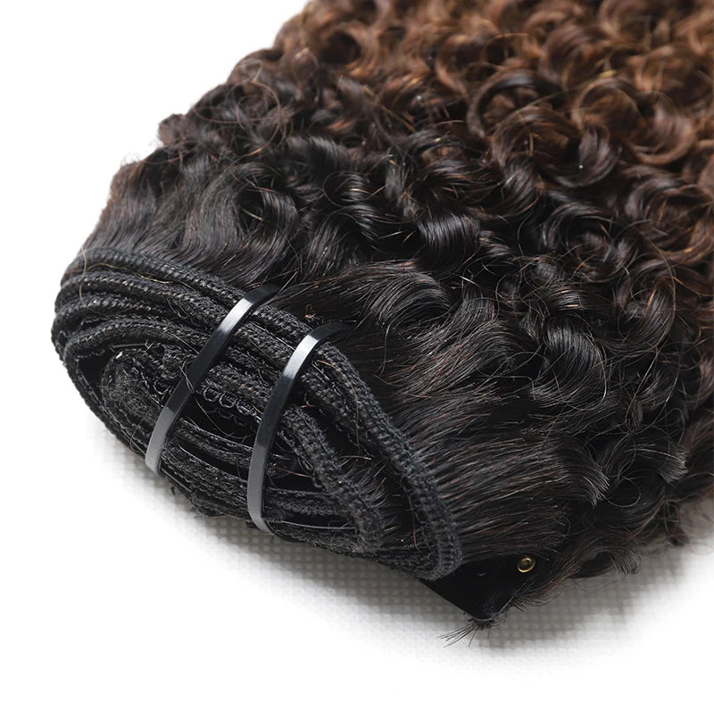 Cabelo Humano Afro Coily Tic-Tac Degradê 30 a 60 cm