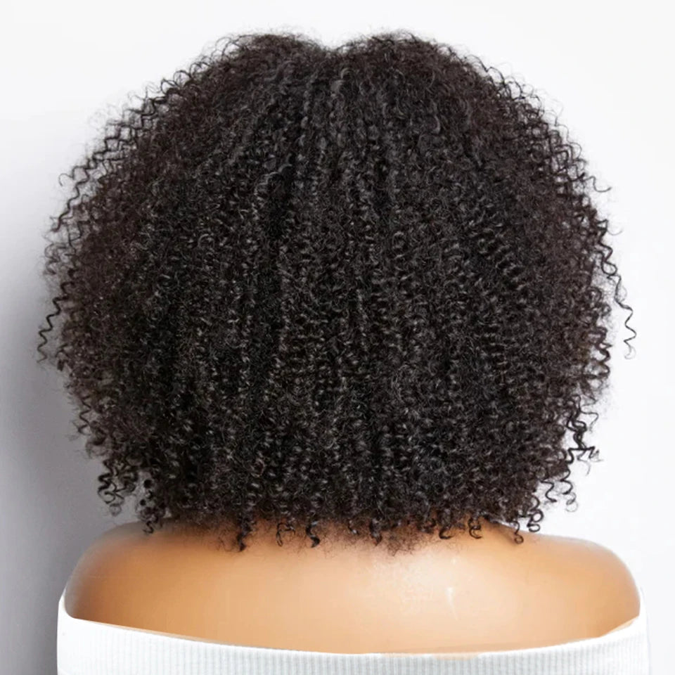 Peruca Afro Coily com Franja 30 cm