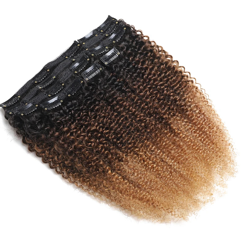 Cabelo Humano Afro Coily Tic-Tac Degradê 30 a 60 cm