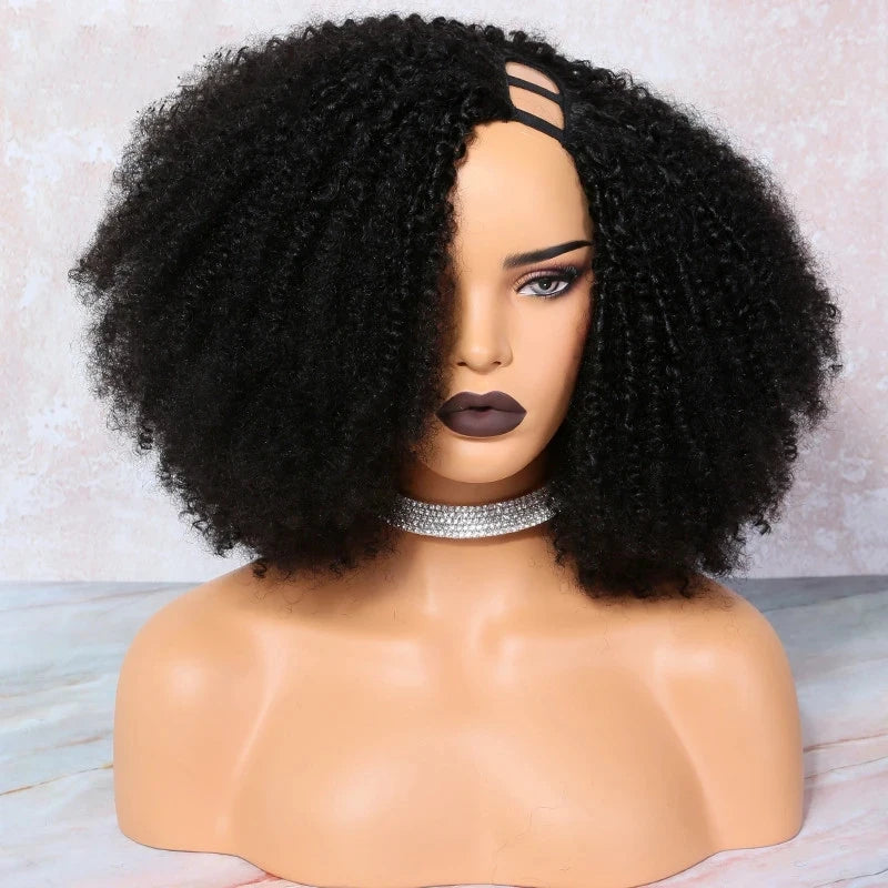 Peruca Afro Kinky U/V Part 180% 40cm - 60 cm