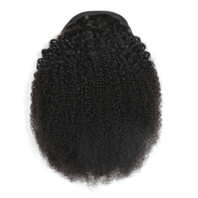 Rabo de Cavalo Kinky, Feito de Cabelo Humano, Comprimento de 30 a 55 cm, Ideal para Mulheres que Buscam Autoestima e Volume Natural | La Dandara